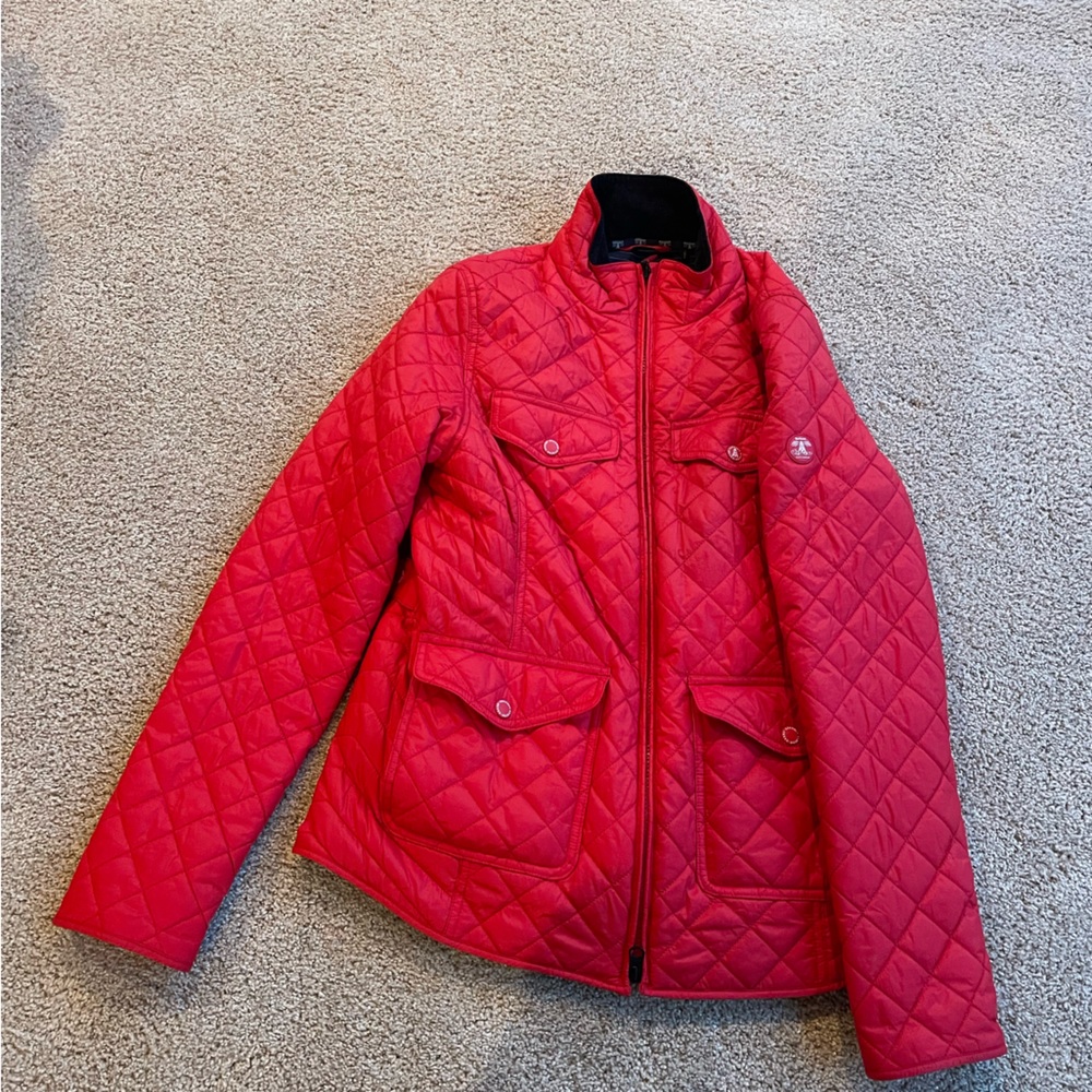 Red Barbour jacket size 8